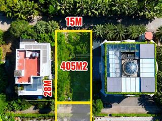 Bán khuôn đất hiếm mặt tiền sông & landmark 81, cạnh holm thảo điền, dt công nhận 405m2