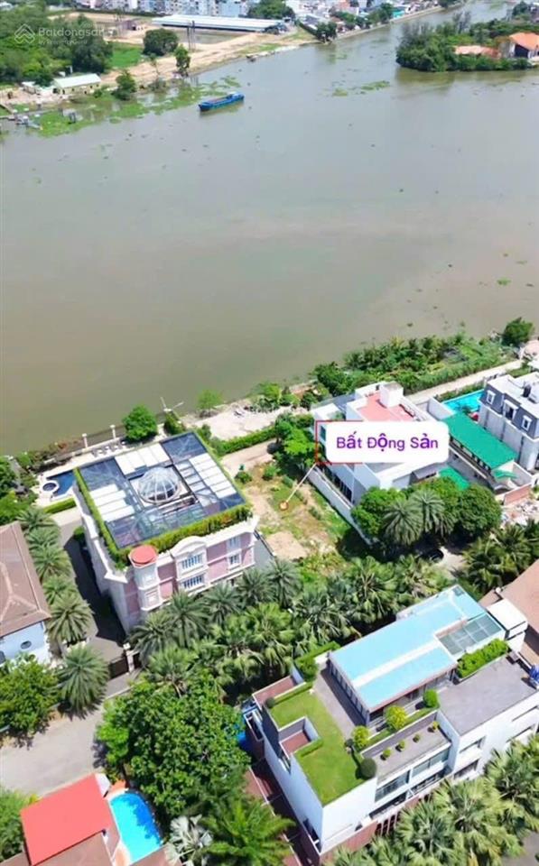 Bán khuôn đất hiếm mặt tiền sông & landmark 81, cạnh holm thảo điền, dt công nhận 405m2