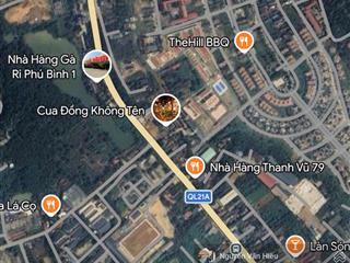 Vip mặt đường quốc lộ 21a 2 mặt đường 768m² 0911 162 ***