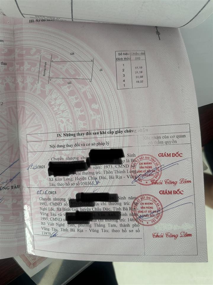 Đất thổ cư, đường bình giã  đá bạc, huyện châu đức, tỉnh bà rịa vũng tàu