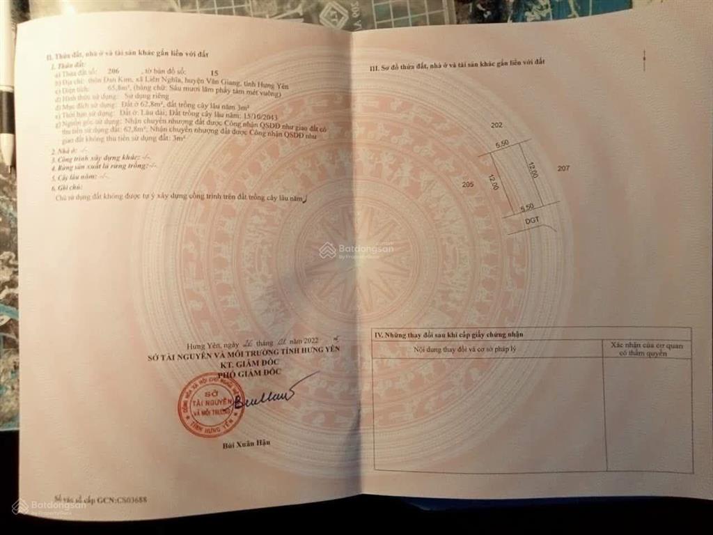 Bán 65m đất đan kim, văn giang, hưng yên sát sân vận động pvf 60.000 chỗ  0385 626 *** e hòa