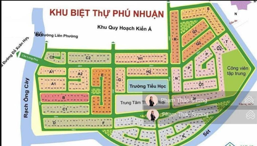 Hàng ngon giá tốt! chính chủ gửi bán nền góc 2 mt kdc phú nhuận chỉ 87 tr/m2  đối diện global city