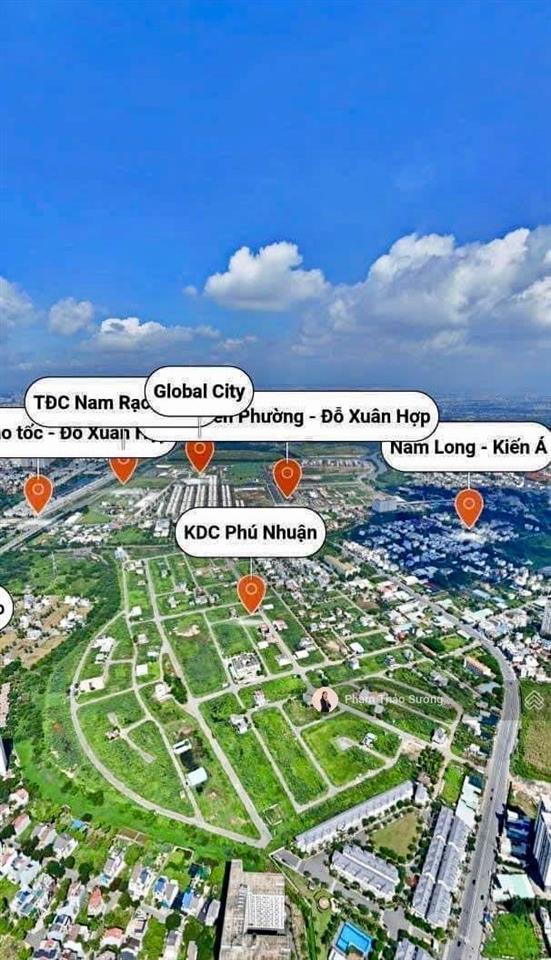 Hàng ngon giá tốt! chính chủ bán nền góc 2 mt kdc phú nhuận chỉ 88 tr/m2  đối diện global city