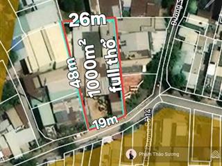 77 tỷ giảm mạnh còn 66 tỷ nền 1000m2 full thổ gần đỗ xuân hợp, global city  dt 19x53m nở hậu 25m
