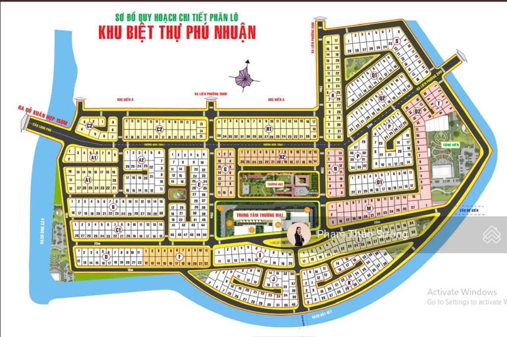 Hiếm rẻ! bán gấp nền biệt thự liên phường 370 m2 kdc phú nhuận chỉ 58 triệu/m2  cạnh global city