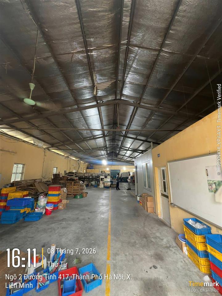 Cho thuê kho xưởng 610m² tại phương đình, đan phượng
