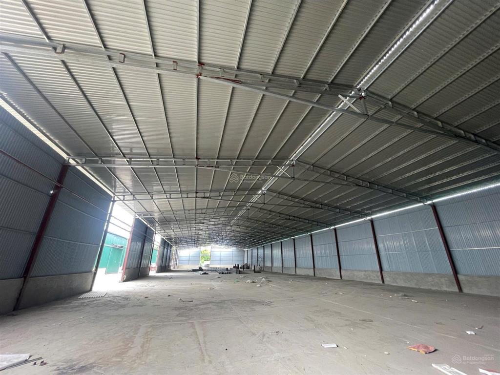 Cho thuê kho xưởng 1250m2 mới xây dựng khu vực an khánh, trục đại lộ thăng long