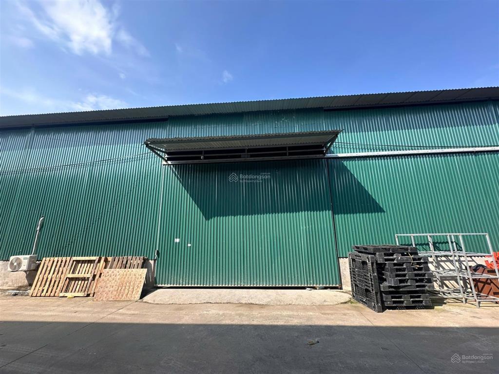 Cho thuê kho xưởng 1250m2 mới xây dựng khu vực an khánh, trục đại lộ thăng long