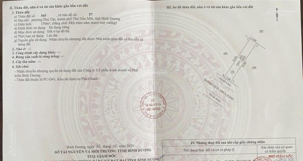 Chính chủ cần bán gấp lô đất 10x30 mặt tiền đường số 93 tđc phú chánh d giá tốt