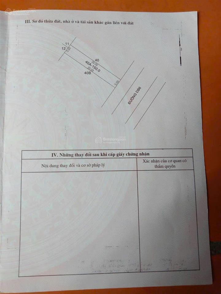 Cần bán gấp lô đất mặt tiền đường db6 khu đô thị mới giá đầu tư