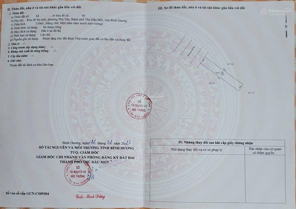 Cần bán gấp lô đất khu đô thị mới phú tân trung tâm tp mới giá tốt. mặt tiền đường db7b