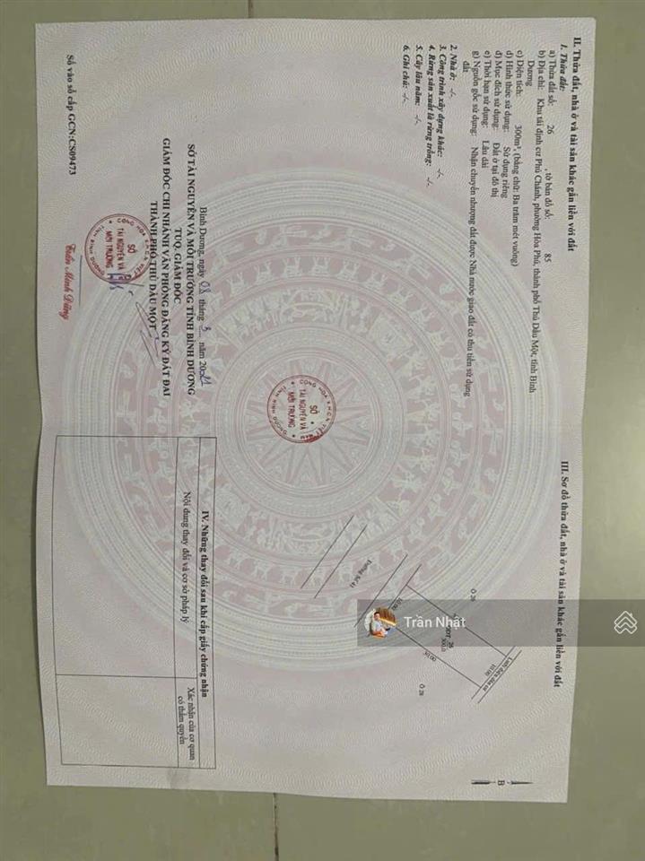 Chính chủ gửi bán gấp lô đất tại trung tâm tp mới bình dương, giá tốt