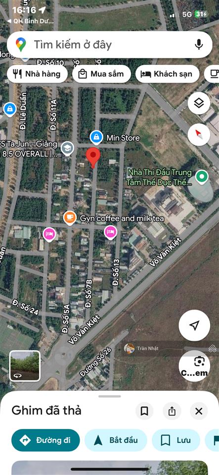 Chính chủ gửi bán gấp lô đất trung tâm tp mới, mặt tiền đường 7b tđc định hoà giá tốt