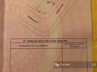 Cần bán gấp siêu phẩm góc 2 mặt tiền đường số 41 và số 60 khu tam giác vàng tđc phú chánh b