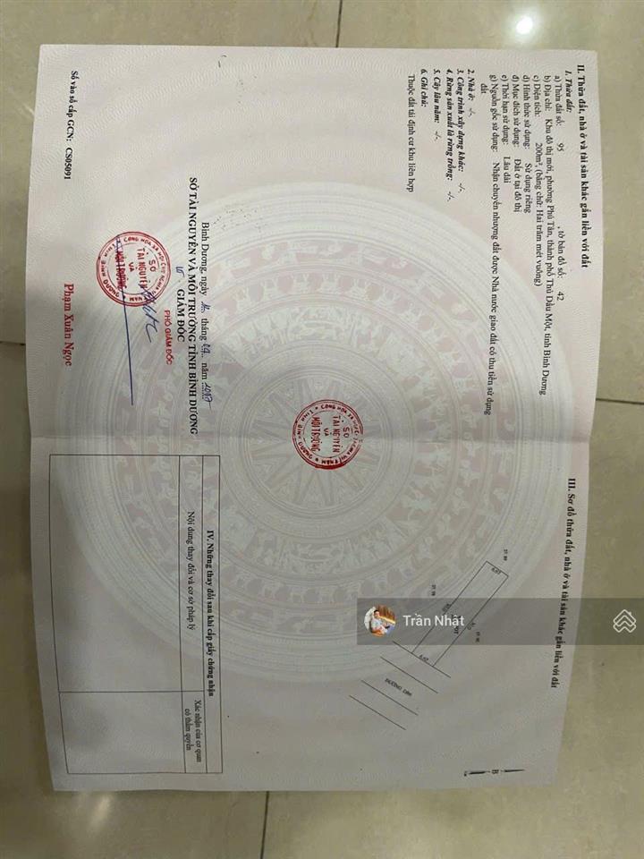 Chính chủ cần bán gấp lô đất mặt tiền đường db6 khu đô thị mới phú tân trung tâm tp mới giá tốt