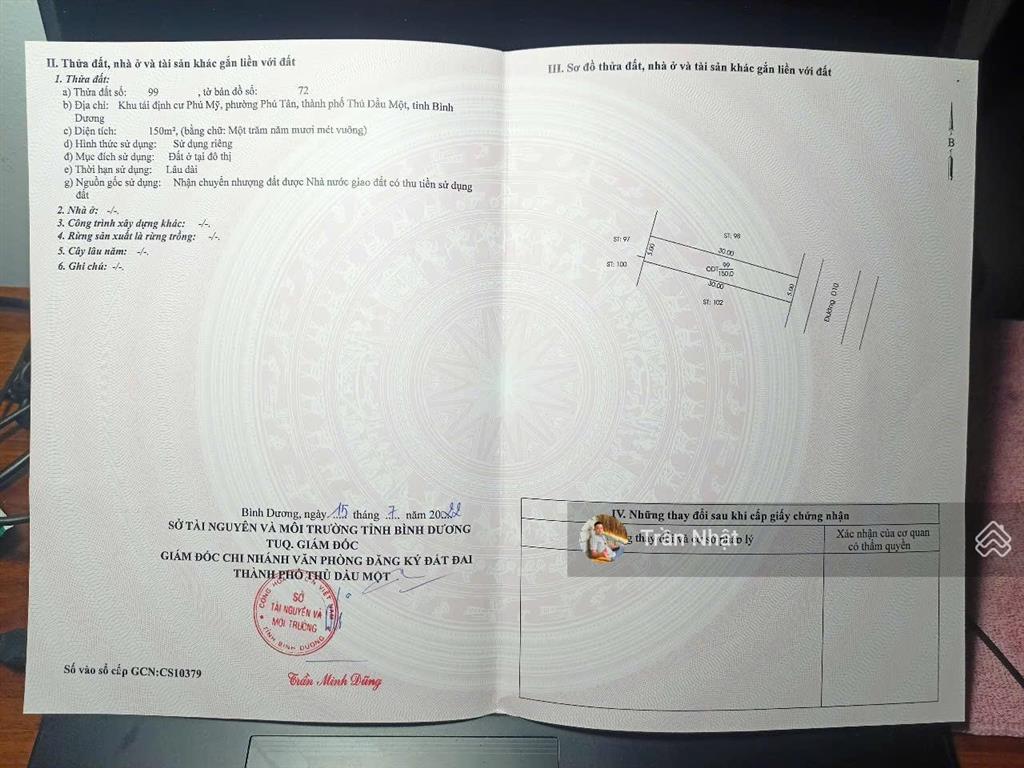 Cần bán gấp lô đất mặt tiền đường d10 khu tđc phú mỹ ngay chợ tự phát giá ngộp