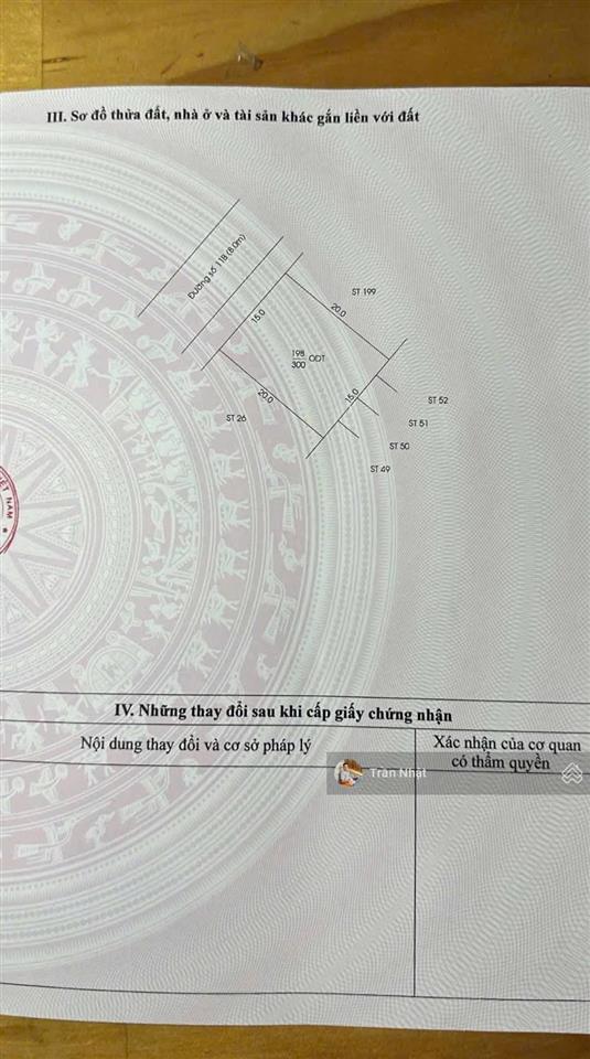 Chính chủ gửi bán gấp lô đất mặt tiền đường số 11b khu tđc định hoà giá đầu tư