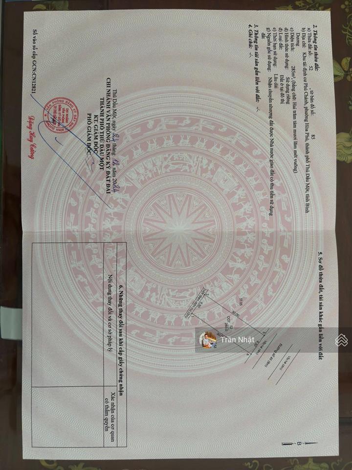 Chính chủ cần bán gấp lô đất mặt tiền đường số 43 khu tđc phú chánh b (tam giác vàng của tp mới)