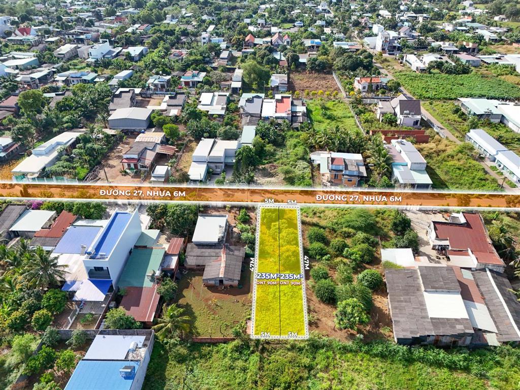 Bán 5m mặt tiền đường 27 gần ngã tư số 10, nghĩa thành, châu đức. vị trí cực đẹp.