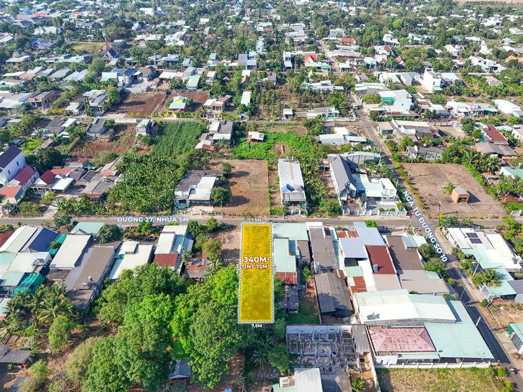 7.5m mặt tiền đường 27, ngã tư số 10, vị trí cực đẹp, xã nghĩa thành, châu đức
