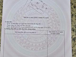 Cc nhờ bán lô góc 2 thoáng vĩnh viễn, dt 79m tại vân côn an khánh hà nội.  0915 861 ***