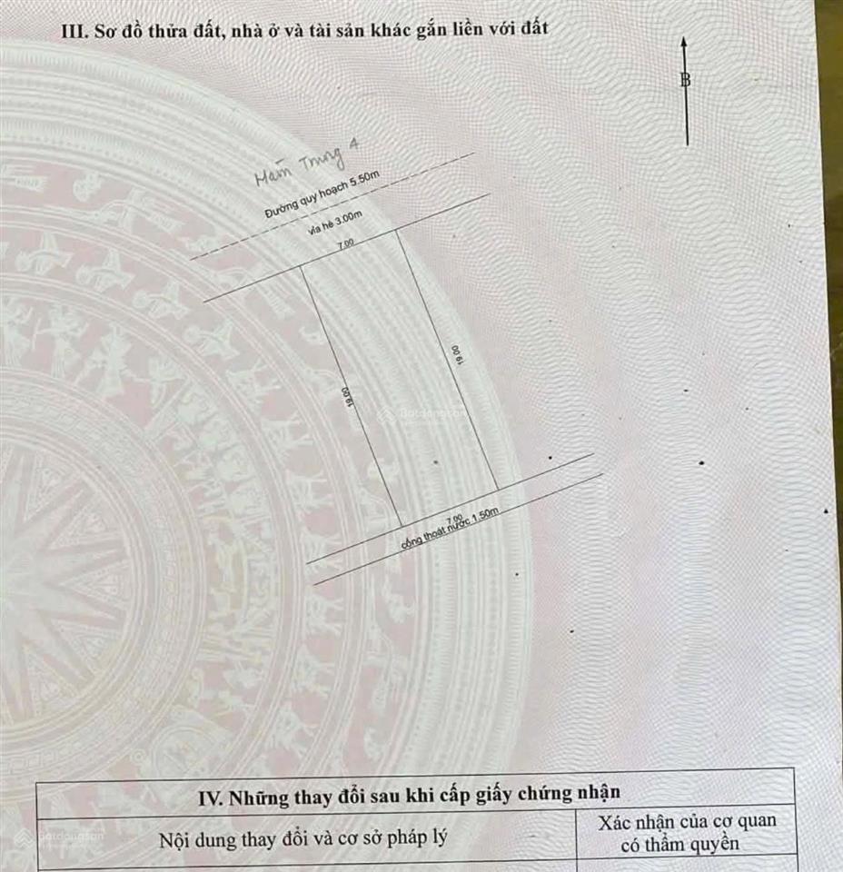 Bán đát hàm trung 4 và 9 gua 35 tr 1 m