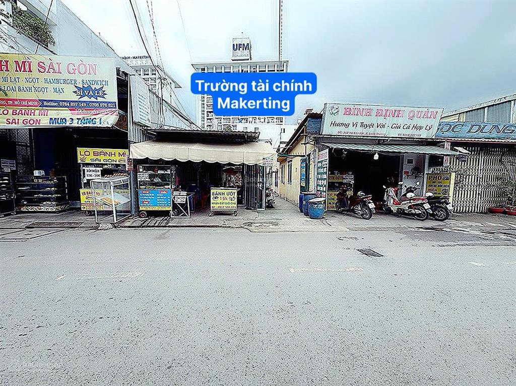 7,8 tỷ  bán lô đất kinh doanh buôn bán, mặt tiền võ văn hát  sát bên trường tài chính marketing