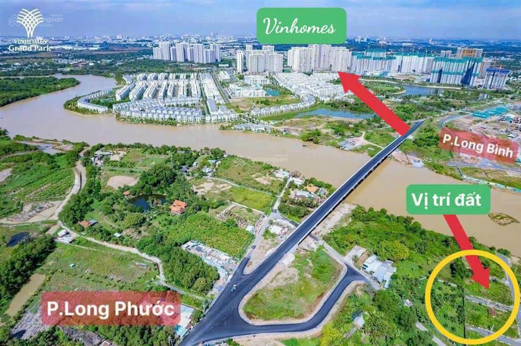 Bán lô đất đẹp view triệu đô, mát mẻ  hàng xóm vinhomes, ngay cầu long đại  long phước