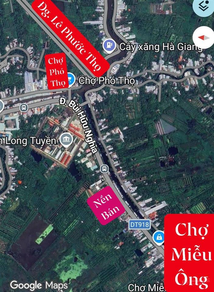 Bán 573m2 đất mặt tiền đường bùi hữu nghĩa