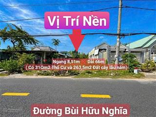 Nền (8,51*66m) mặt tiền đường bùi hữu nghĩa