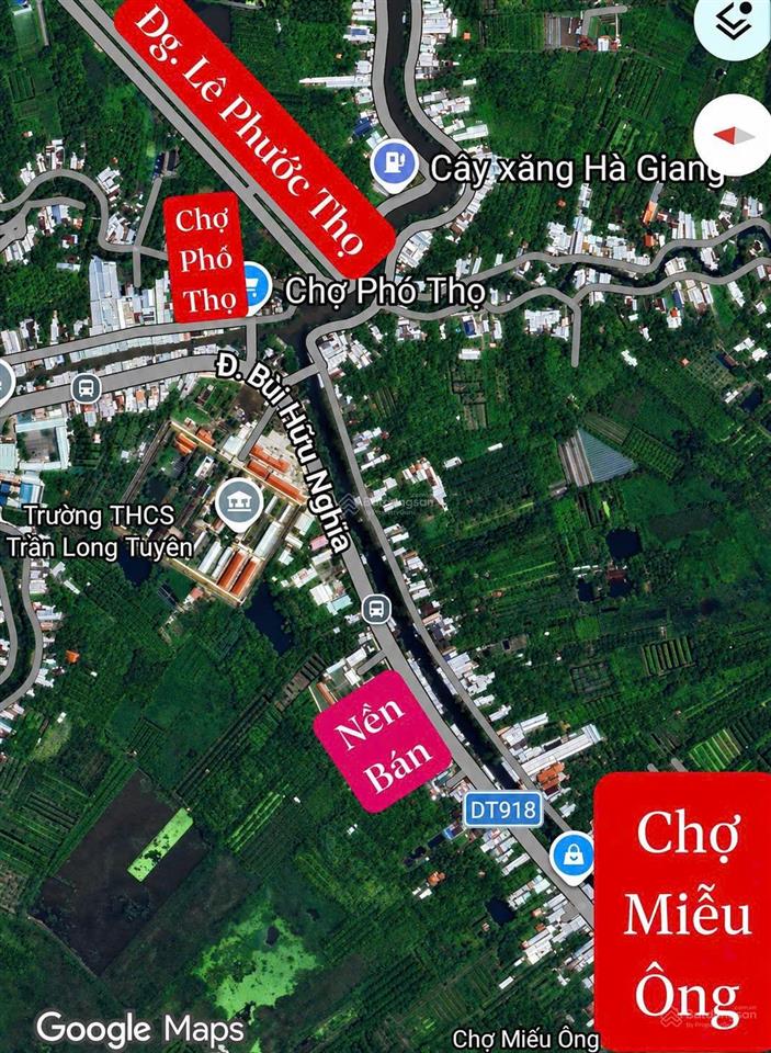 Nền (8,51*66m) mặt tiền đường bùi hữu nghĩa