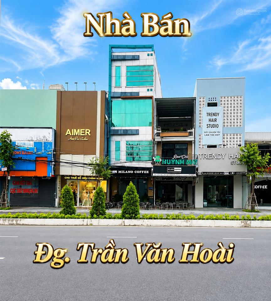 Nhà 4 tầng mặt tiền đường trần văn hoài (đối diện bv quốc tế vinmec)