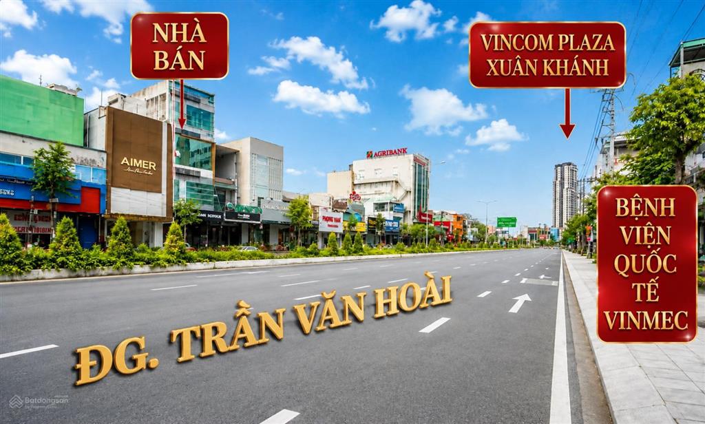 Nhà 4 tầng mặt tiền đường trần văn hoài (đối diện bv quốc tế vinmec)