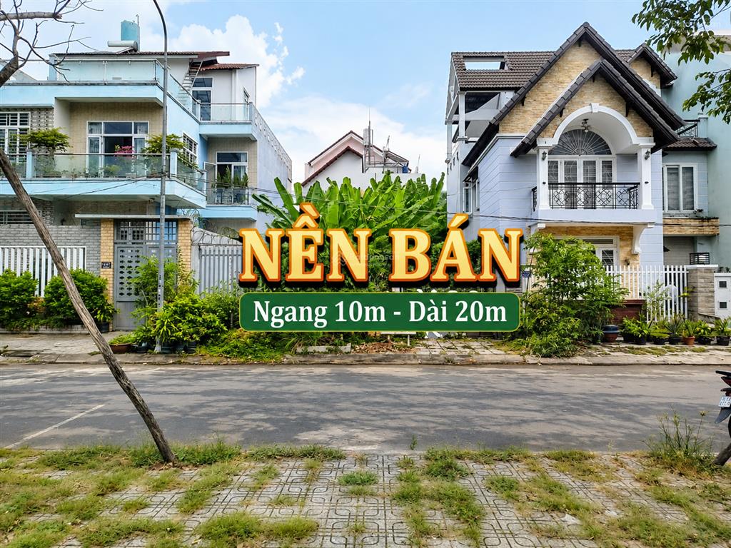 Nền (10*20) đối diện công viên  khu công ty 8
