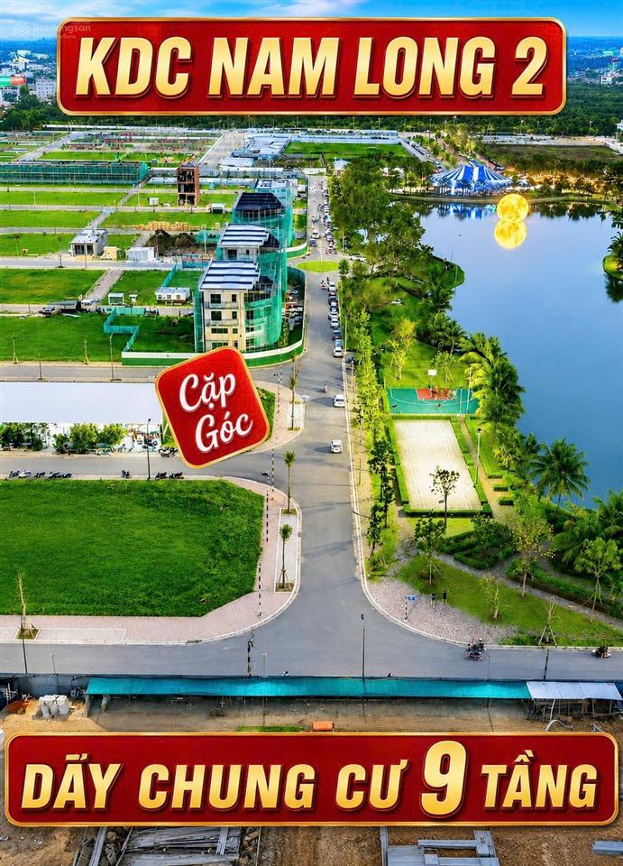 Cặp góc đối diện công viên hồ cảnh quan kdc nam long 2