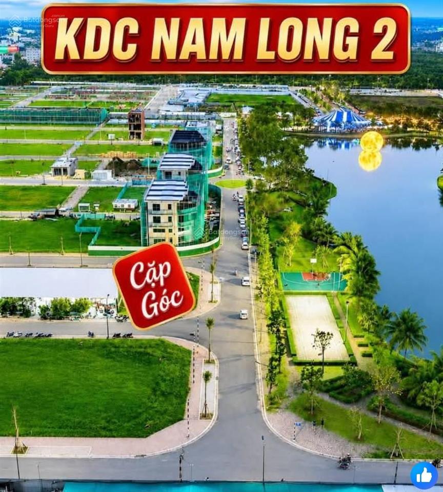 Cặp góc ( 15*15) đối diện hồ cảnh quan  kdc nam long 2