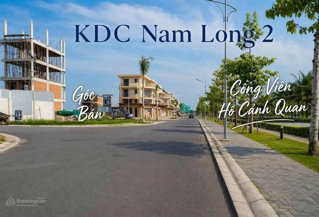 Cặp góc ( 15*15) đối diện hồ cảnh quan  kdc nam long 2