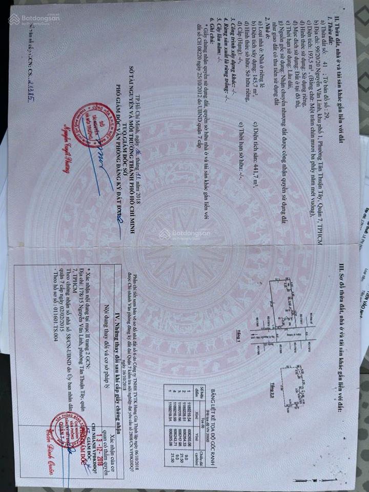 Bán nhà biệt thự đẹp nguyễn văn linh, quận 7, 195,3m2 giá 20.5 tỉ