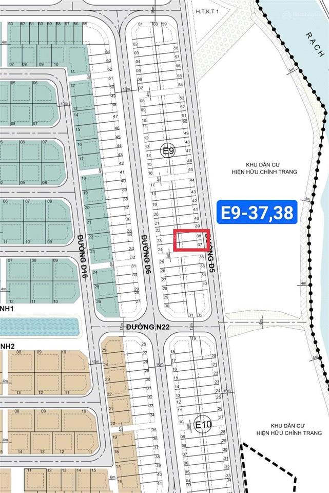 Cặp nền giá rẻ  90m2/ nền  nam long ii (9a) p. cái răng  tp cần thơ chỉ 3.050 tỷ/ nền