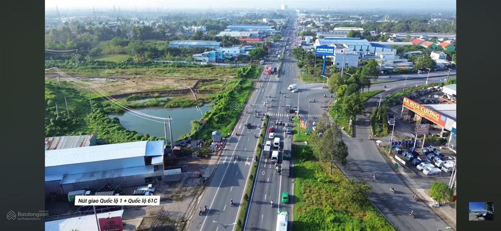 Đất quốc lộ 61c gần trung tâm tpct, cạnh cầu ba láng 2 vành đai phía tây, chợ đầu mối nông sản