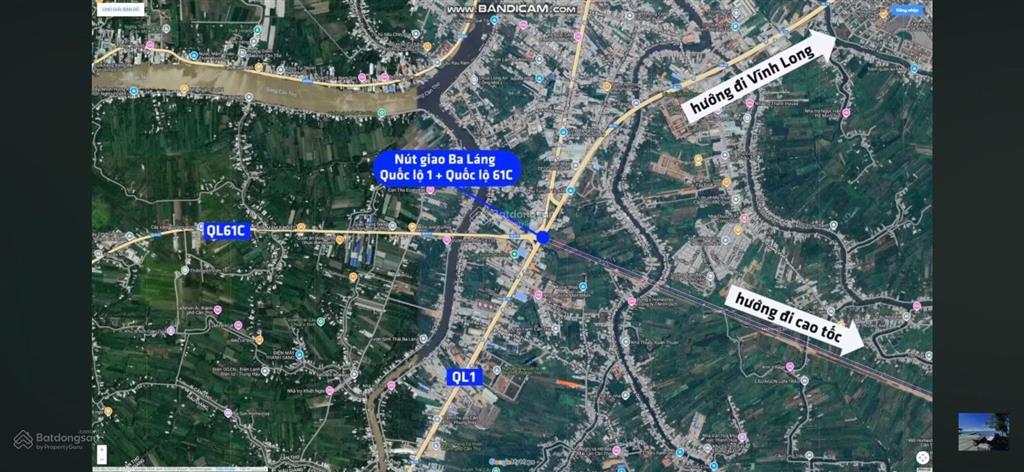 Đất quốc lộ 61c gần trung tâm tpct, cạnh cầu ba láng 2 vành đai phía tây, chợ đầu mối nông sản