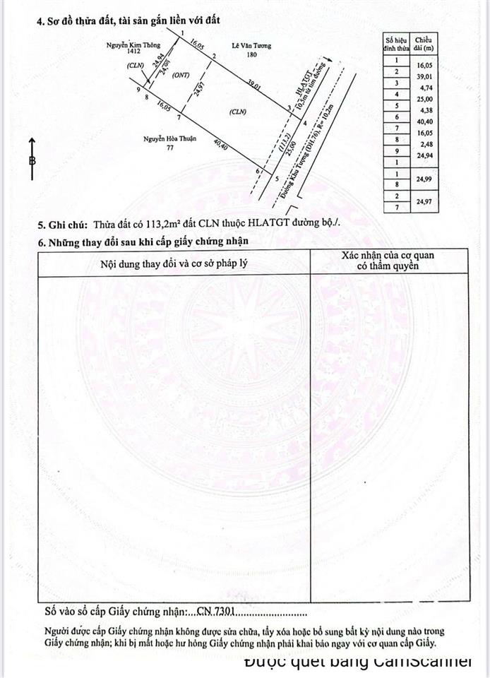 Bán đất tại đường búng gội, 1532 m2 có sẵn 400m2 thổ cư. giá thoả thuận.