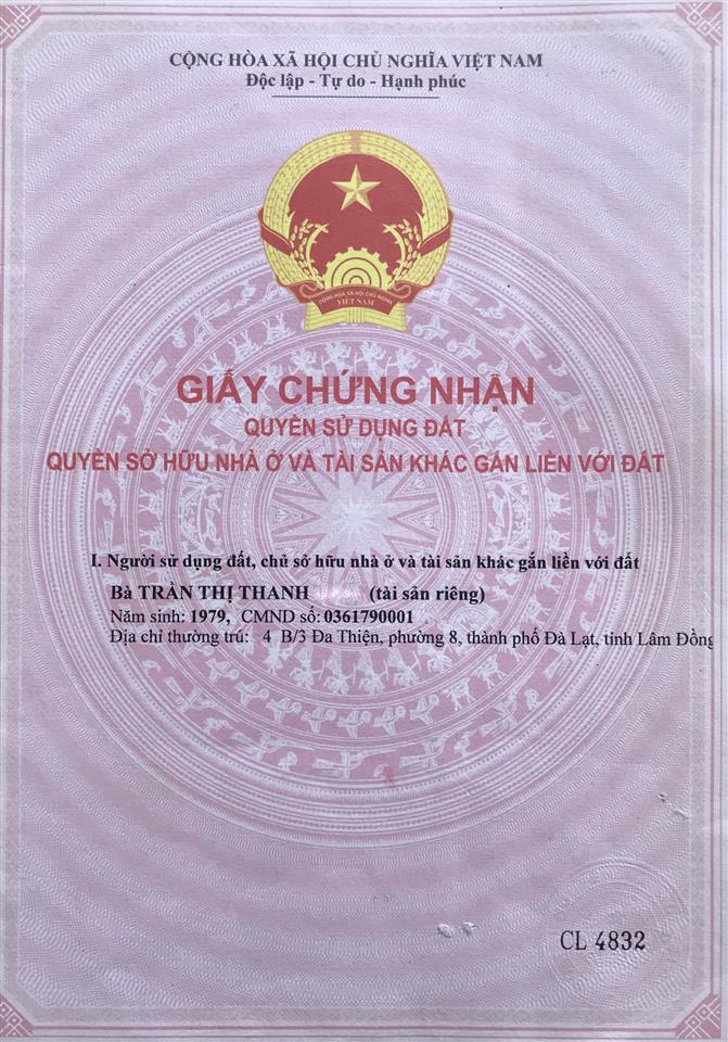 Đất rộng giá rẻ lõi trung tâm đà lạt.