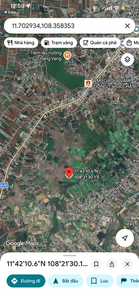 Cần bán 1000m2 lô đất ruộng thị trấn liên nghĩa, đức trọng