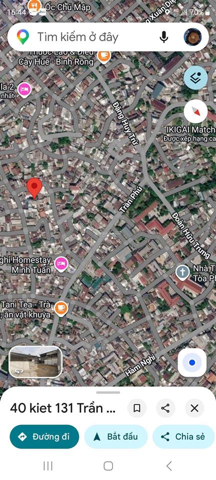 Kiệt 149 trần phú đối diện công an phường  84m2 ngang 5,1m chỉ  1,4 tỷ