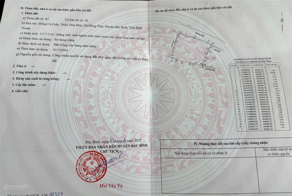 Lô duy nhất 159tr bình thuận sổ sẵn