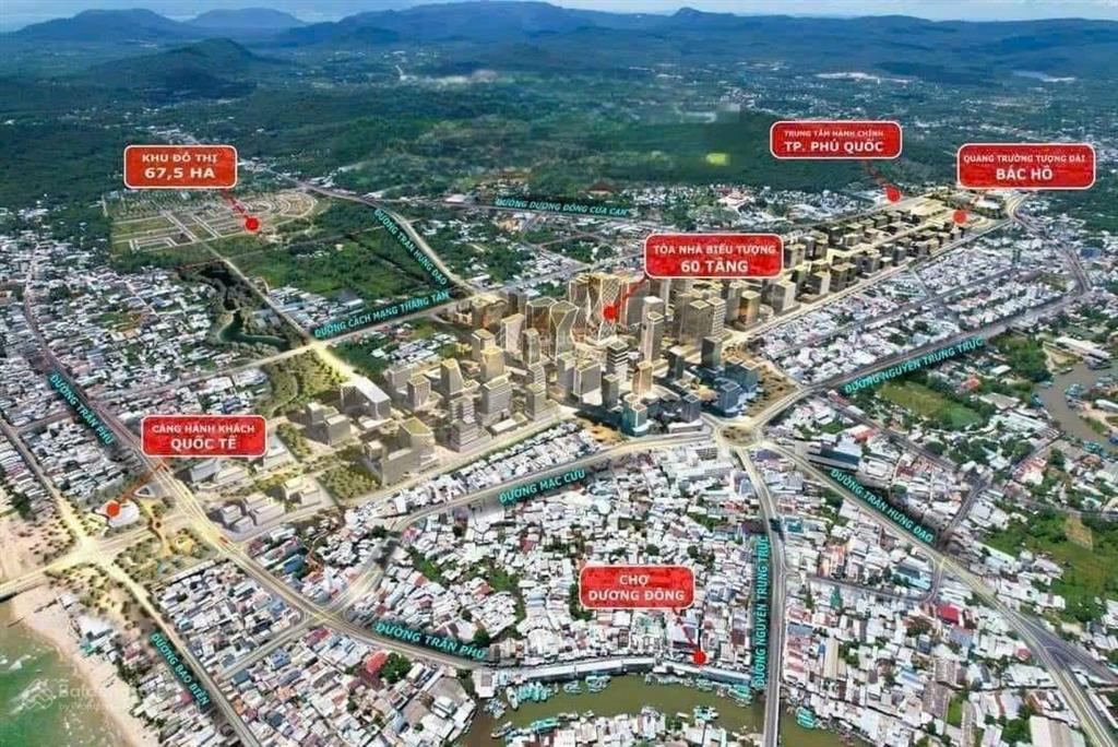 Xuất hiện hàng hiếm lô góc liền kề dự án khu đô thị bắc dương đông phú quốc