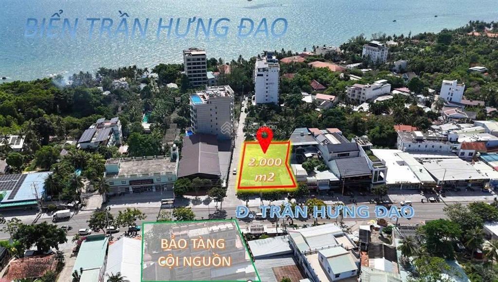 Cho thuê 2000m2 đất trống mặt tiền trần hưng đạo, gần siêu thị kingkong phú quốc)