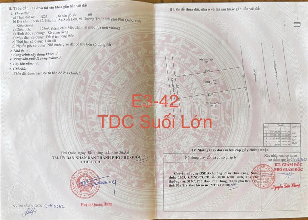 Chính chủ gửi bán lô 123m2 tdc suối lớn chỉ 2,45 tỷ