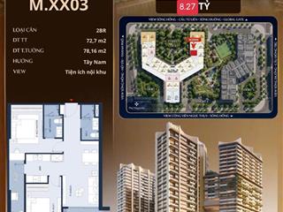 Độc quyền căn 2pn the magnolia khai sơn view nội khu giá chỉ 8,27 tỷ  0786 598 ***